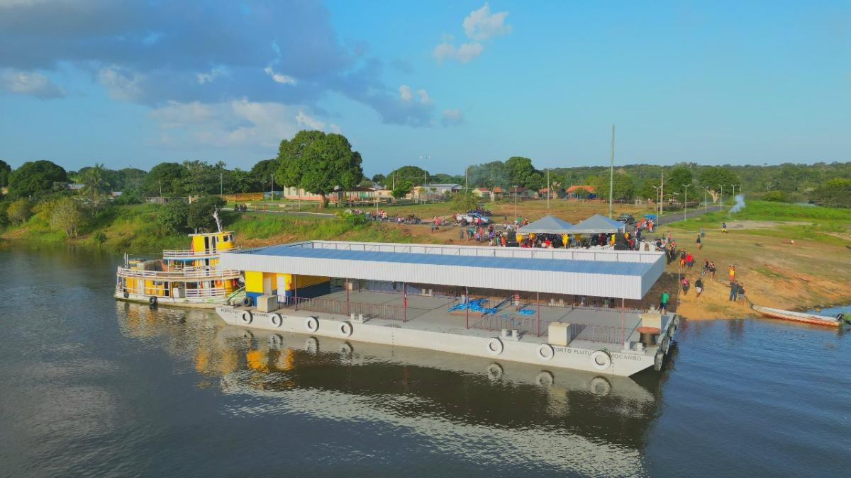 Prefeitura de Parintins recebe novo porto flutuante no Distrito do Mocambo