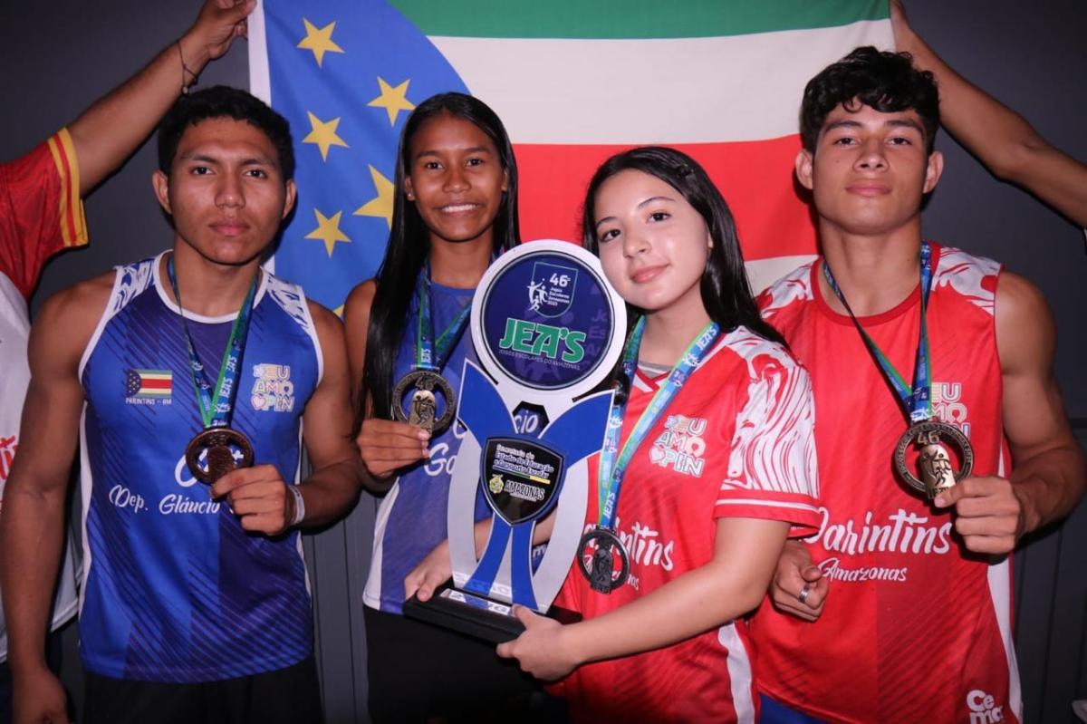 Parintins conquista quatro medalhas no segunda dia de disputa dos Jogos Escolares do Amazonas