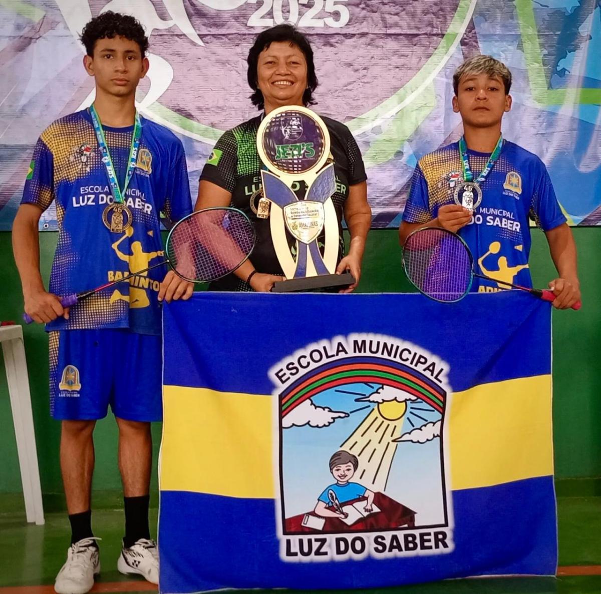 Com apoio da Prefeitura de Parintins, Escola Luz do Saber é destaque no Badminton dos Jogos Escolares do Amazonas
