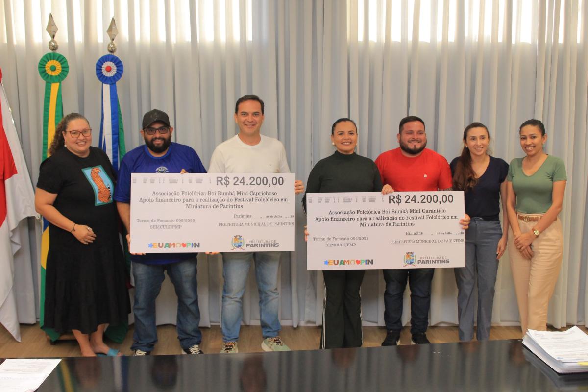 Prefeitura Municipal entrega repasse para realização do 23º Festival Folclórico de Bois em Miniatura de Parintins