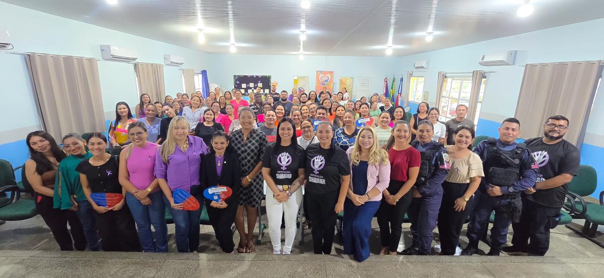 Prefeitura de Parintins reforça combate à violência contra a mulher com orientações e roda de conversa sobre a Operação Shamar