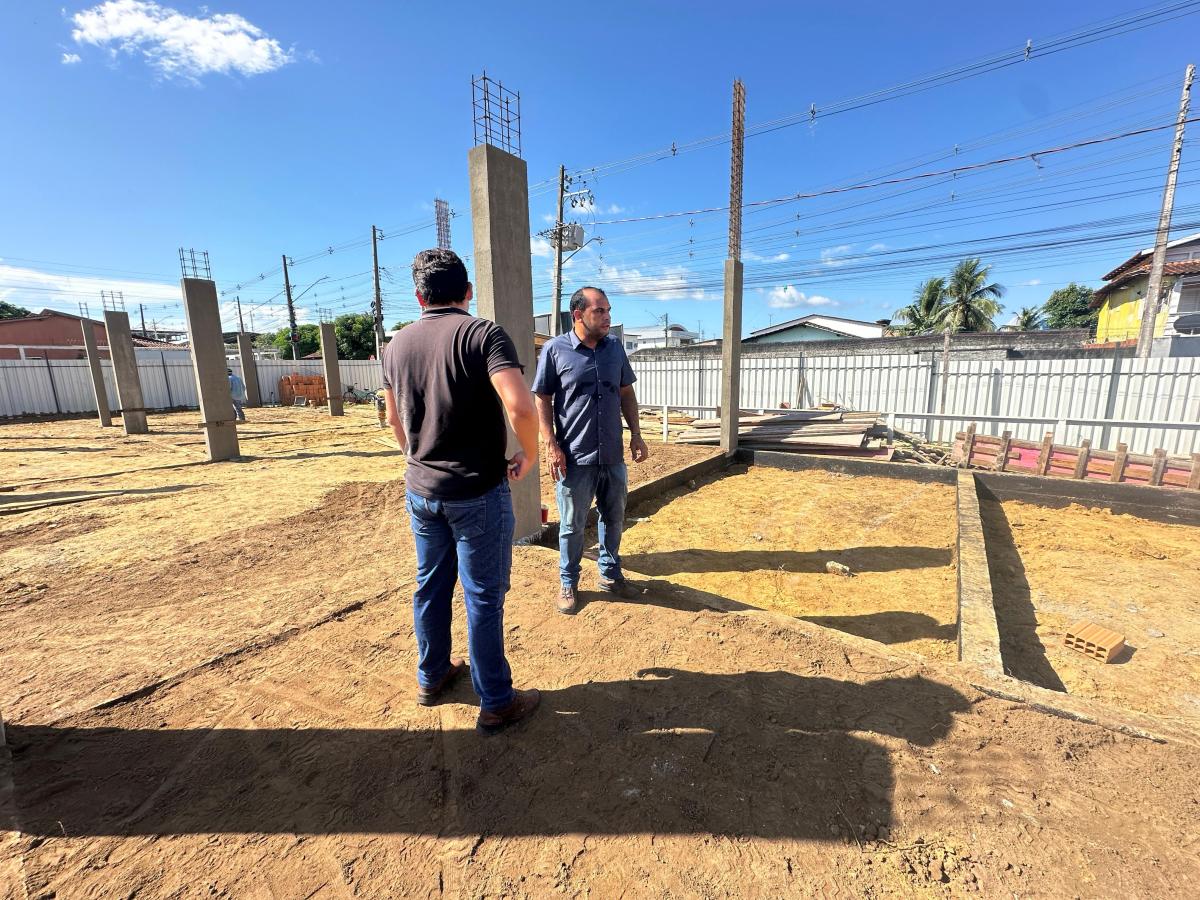 Obras da Orla da União e da Oficina Ortopédica recebem visita técnica da Prefeitura de Parintins