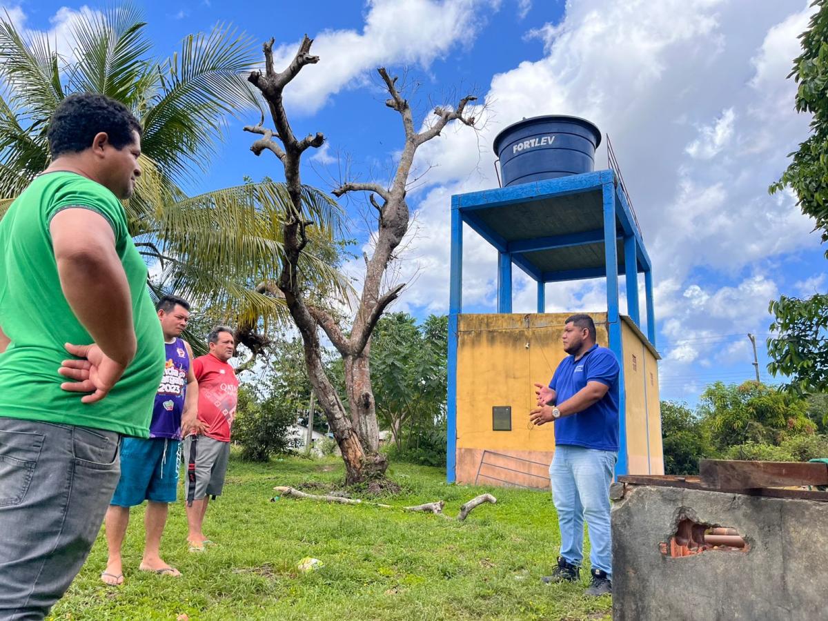 Prefeitura de Parintins faz vistoria para construção de novos sistemas de abastecimento de água em São Paulo e Santa Rita da Valéria 