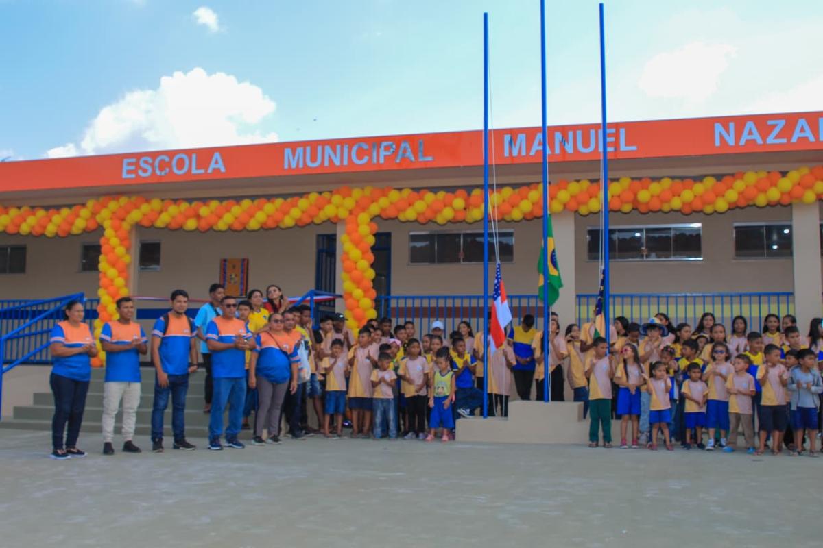 Prefeitura de Parintins inaugura Escola Municipal Manuel Nazaré Muniz na zona rural