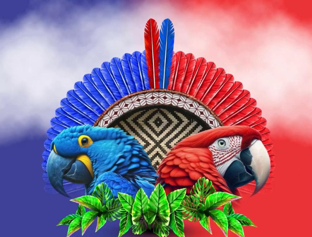 Em azul e vermelho, Vila Amazônia celebra Ancestralidade e Resistência no Festival das Araras
