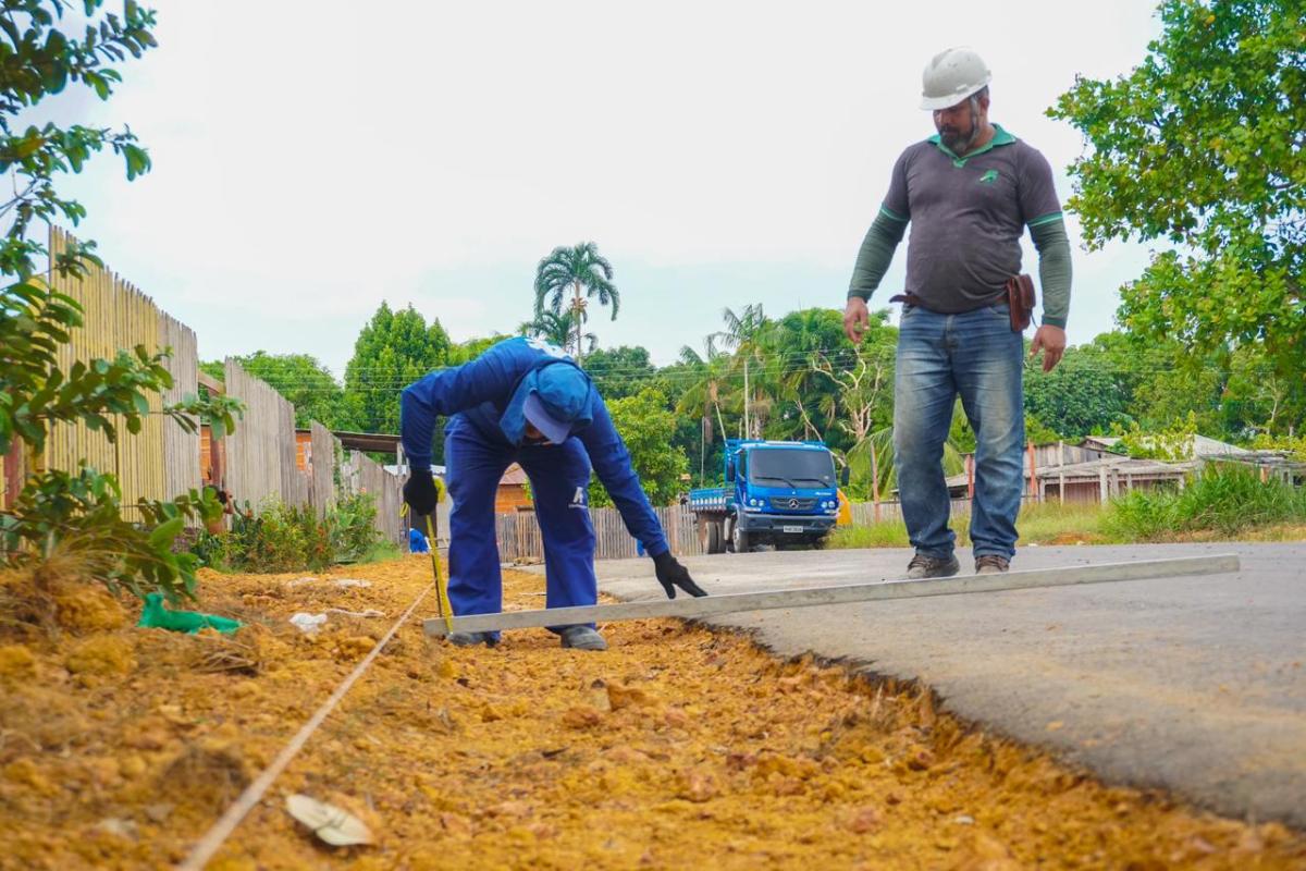 Vila Amazônia recebe novas obras de infraestrutura, meio-fio, sarjeta e melhorias nas estradas vicinais