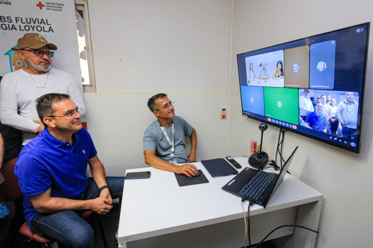 Saúde Digital: Prefeitura de Parintins instala primeira Telessaúde na Unidade Fluvial Lígia Loyola