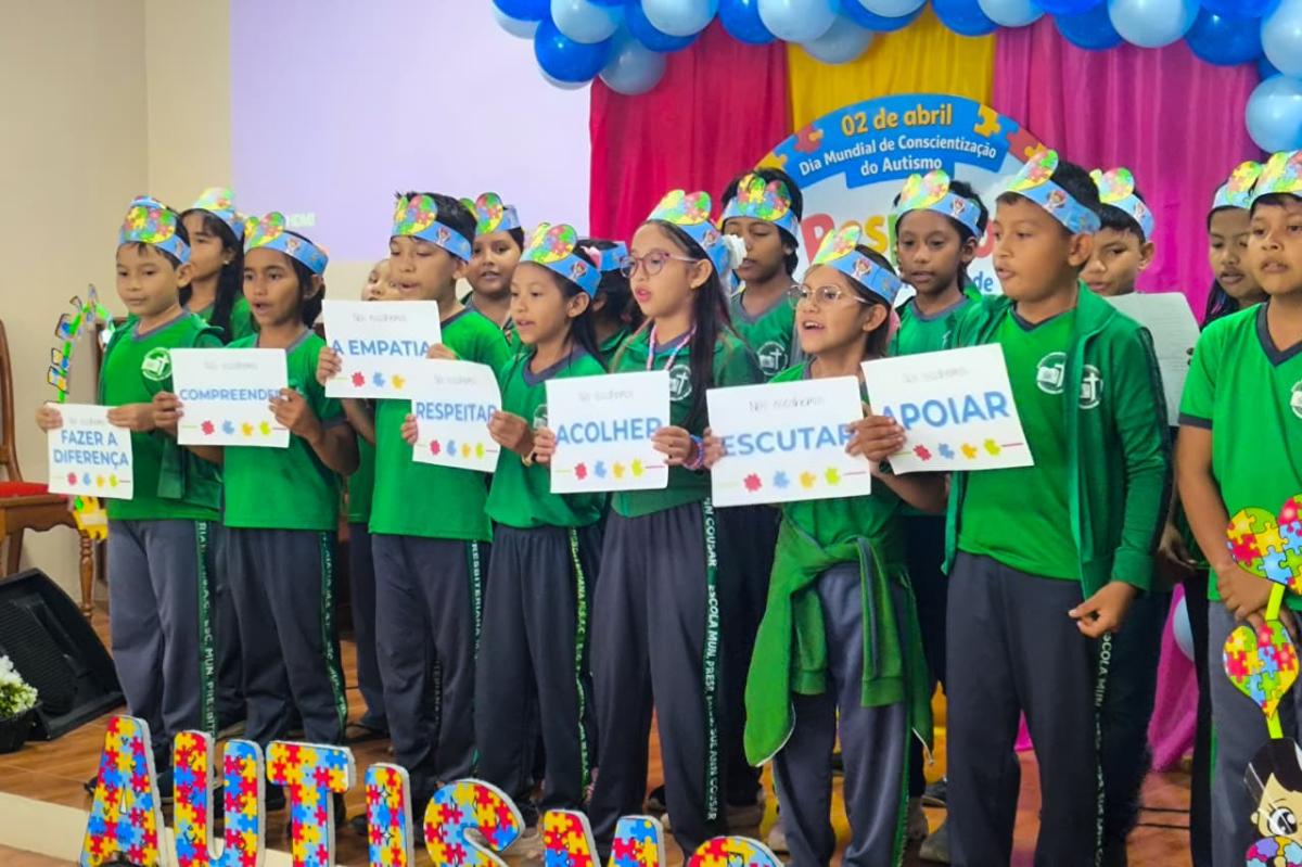 Com diversas atividades, Escola Sue Ann Cousar encerra Semana de Conscientização do Autismo