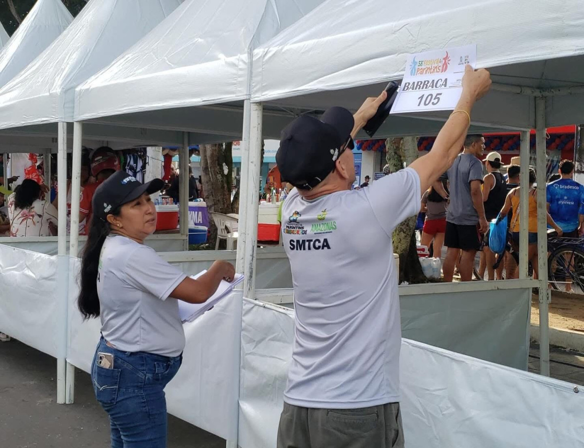 Festival de Parintins: após receberem senhas, comerciantes devem retornar nos dias 1º, 2 e 3 de junho para compra de lotes e barracas