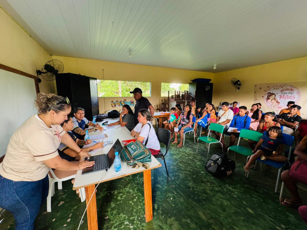 Mutirão “Registre-se” chega à área indígena do Uaicurapá e amplia acesso à cidadania em Parintins