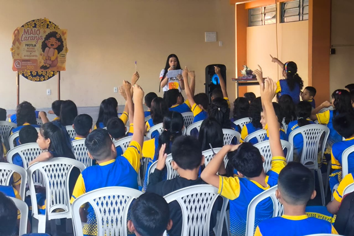 Prevenção a crianças e adolescentes é reforçada em palestra promovida pelo Conselho Tutelar na escola municipal Lila Maia