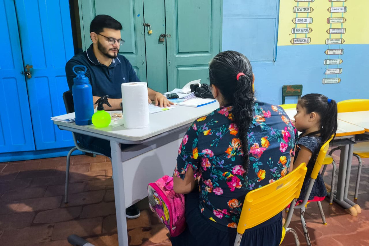 Saúde na Escola: CEI Novo Horizonte recebe ação de saúde realizada pela Prefeitura de Parintins