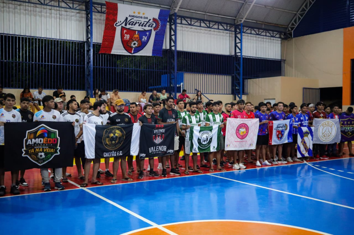 Abertura da II Copa Benedito Azêdo de Futsal reúne 40 equipes em noite de festa esportiva