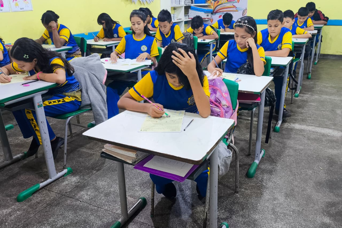 Estudantes da rede municipal participam da primeira fase da Olimpíada Brasileira de Matemática