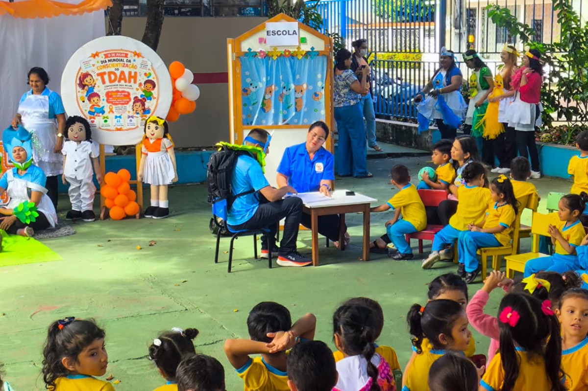 Ações de conscientização sobre TDAH mobilizam centros de educação infantil e escolas da cidade