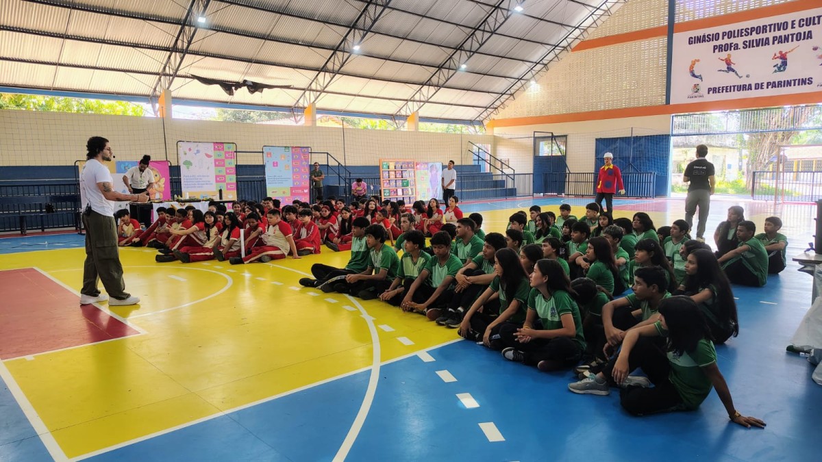 Projeto Guardiões da Amazônia promove educação ambiental para estudantes da Escola Municipal São Francisco de Assis