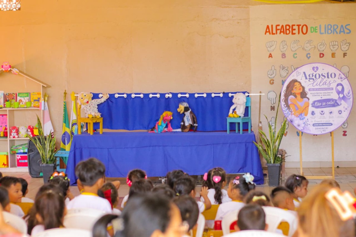 Agosto Lilás: Núcleo Girassol realiza palestra de conscientização no CEI Aurora