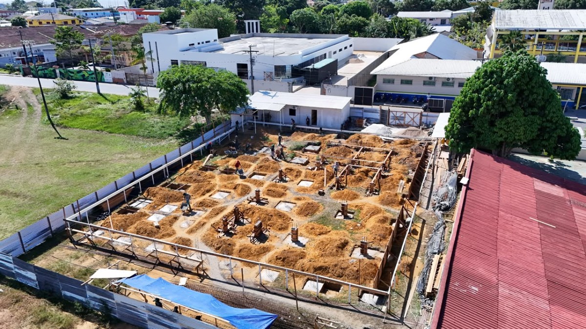Em Parintins, construção do CAPS Tipo II avança com execução das fundações